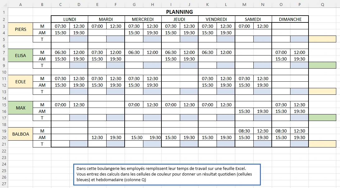 Ex-004 Format cellule date et heure