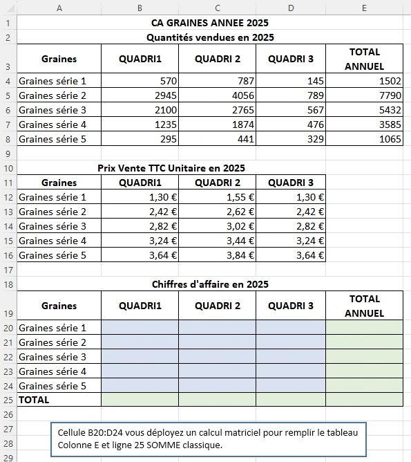 Ex-002 Calcul matricielle