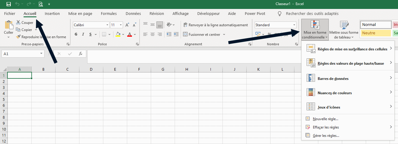 excel conditionnel