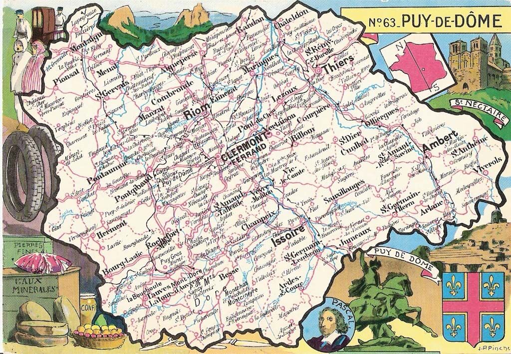 Carte postale ancienne illustrée : le Puy Dome