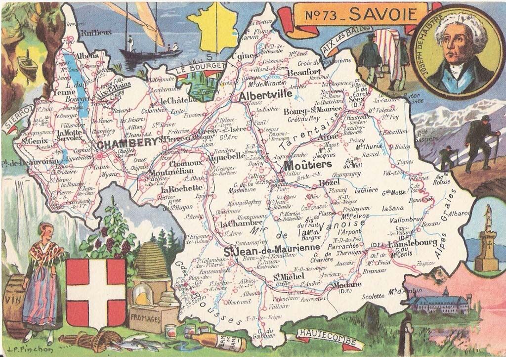 Illustration des paysages emblématiques et du terroirs de la Savoie
