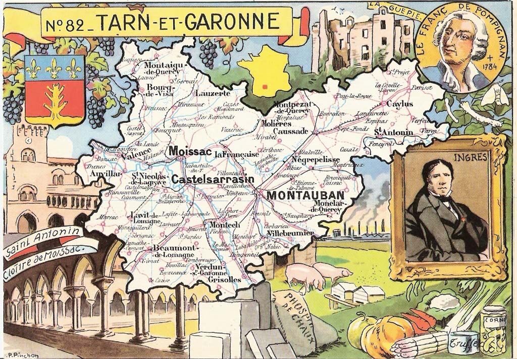 carte Departement 82