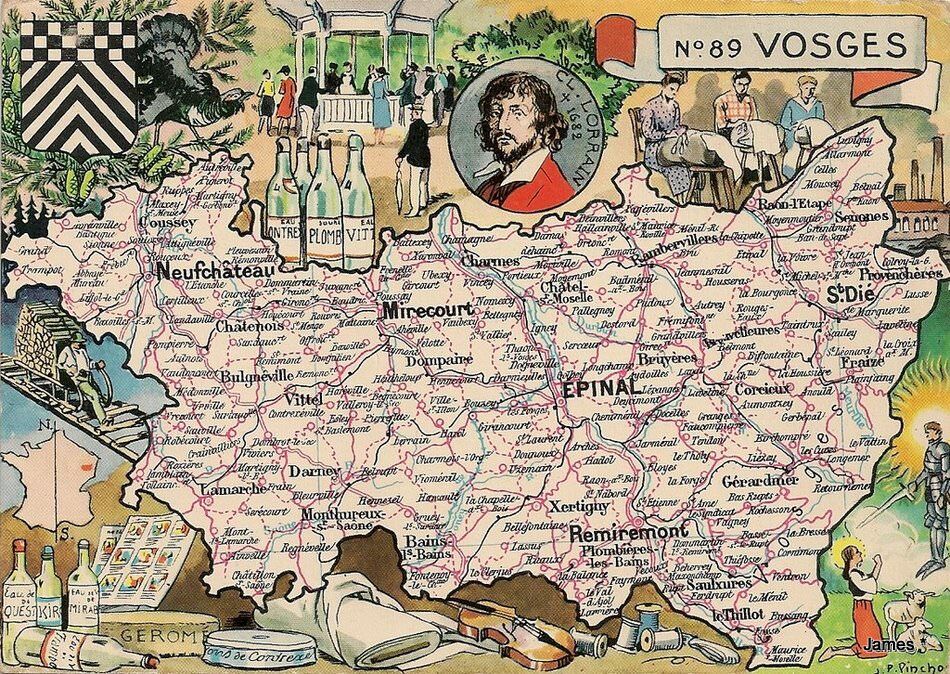 88 vosges carte departement
